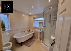 Hair dryer, towels