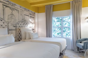 Standard Room, 2 Double Beds, Non Smoking | In-room safe, iron/ironing board, free cots/infant beds, WiFi