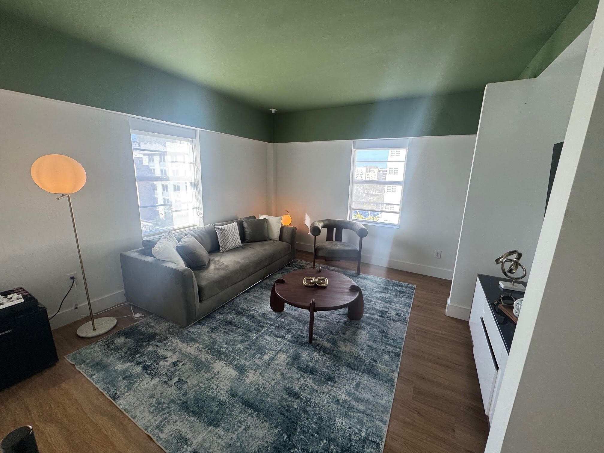 Suite, 1 King Bed, Non Smoking (with Sofabed) | Living area | 42-inch Smart TV with cable channels