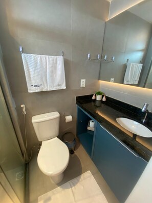 Studio Deluxe, 1 lit double et 1 canapé-lit | Salle de bain