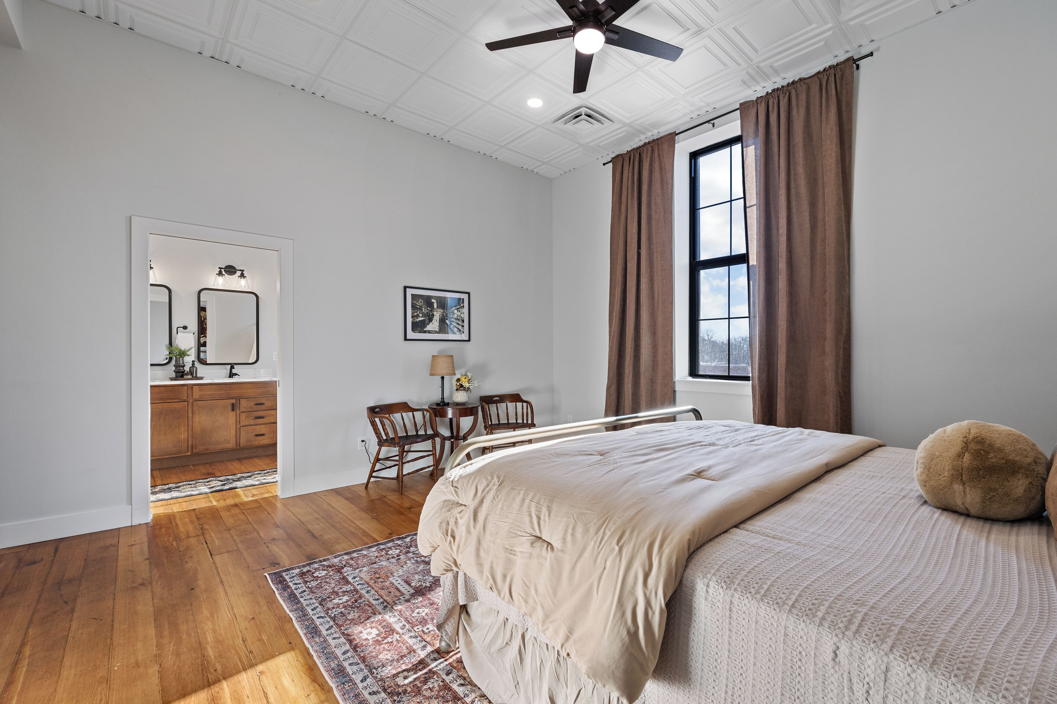 2 bedrooms, iron/ironing board, travel crib, WiFi