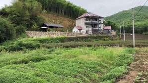 A two-story house with a balcony, surrounded by lush greenery and a hilly landscape. - Mogan Mountain Yaonanwu Manor (Deqing)