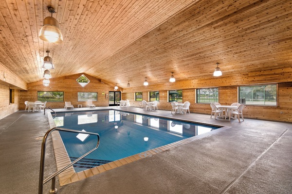 Indoor pool, outdoor pool