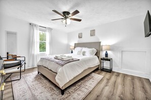 5 dormitorios, tabla de planchar con plancha, wifi y ropa de cama
