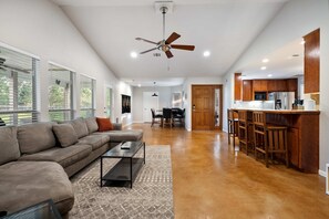 TV, fireplace, offices - 2BR Texas Countryside Home! (Marble Falls)