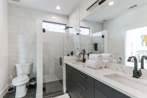 Shower, hair dryer