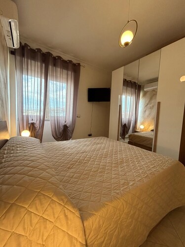 Industrial design apartment with modern minimalist interior