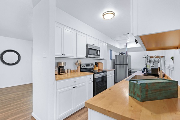 Microwave, oven, stovetop