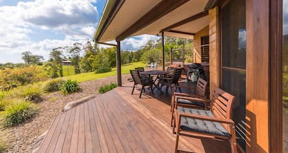 An idyllic, secluded luxury house with a panoramic views.