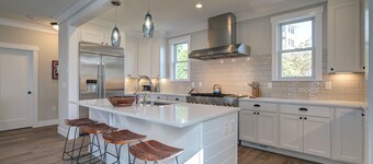 Ocean-View Home- Chefs Kitchen,  Private Hot Tub, Dog Friendly, Double Patio