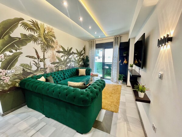 Living area - Appartement Marina Bay 2 Chambres - Centre Ville Playa (Tanger)