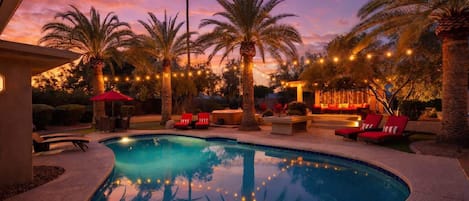 A heated pool
