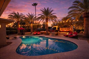 A heated pool