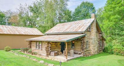 Handcrafted Log Cabin on 16 Acres: 14 Mi to Canton