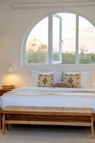 Double Room, 1 King Bed, Pool View | Minibar, in-room safe, desk, laptop workspace
