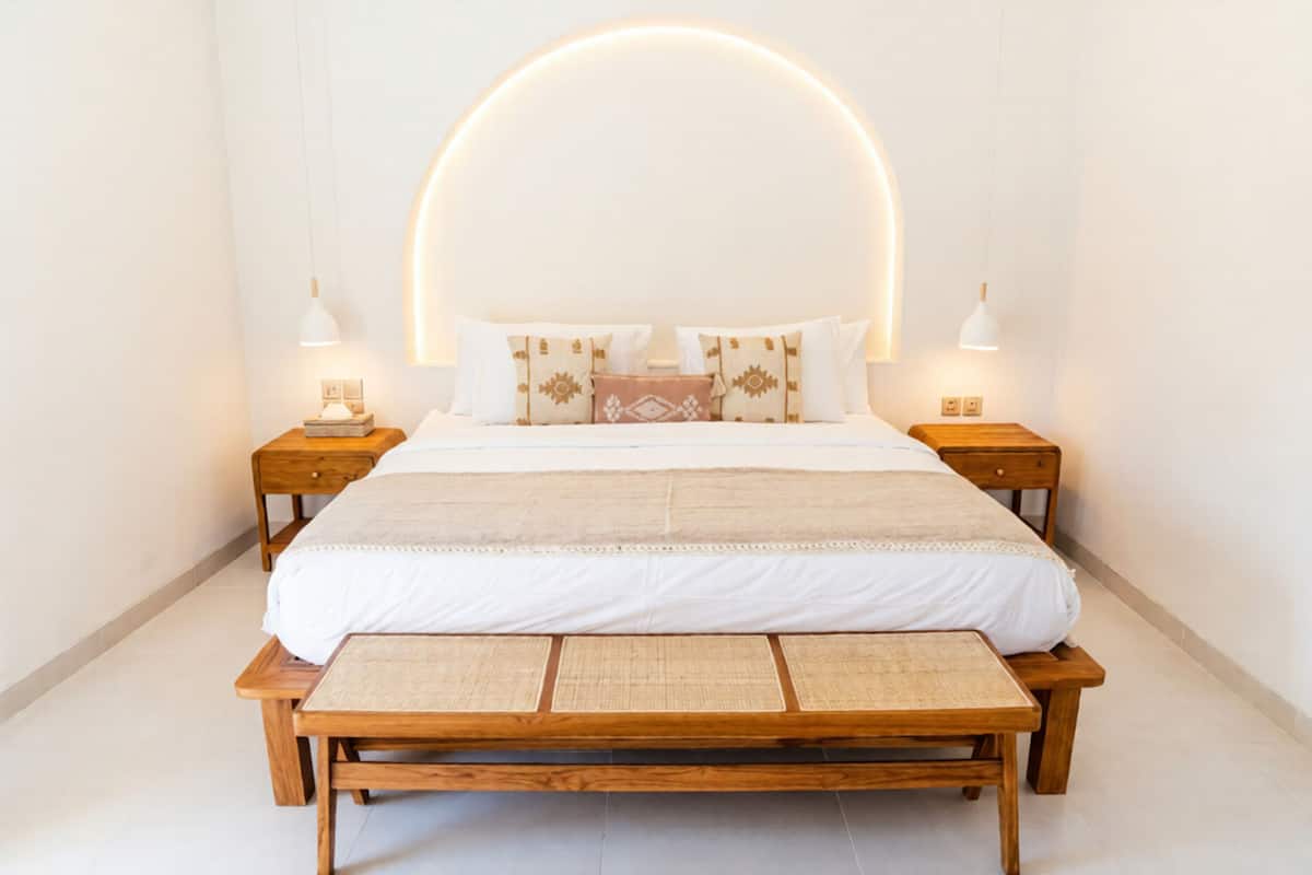 Departamento, 1 cama King size, cocina, mezzanine | Minibar, caja de seguridad en la habitación y escritorio