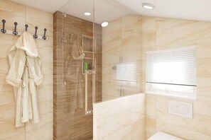Een douche, een haardroger