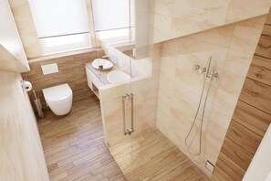 Een douche, een haardroger