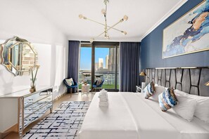 2 bedrooms, desk, iron/ironing board, WiFi - Luxury 2BR | Burj View | Pool| Walk to Mall & Metro Dining Shopping (Dubai)