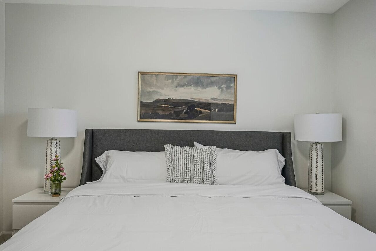 1 bedroom, desk, iron/ironing board, travel crib