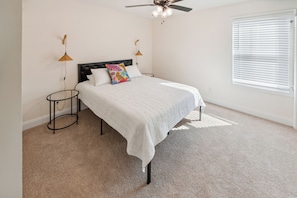 2 bedrooms, iron/ironing board, travel crib, free WiFi
