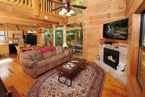 Smart TV, chimenea y videojuegos 