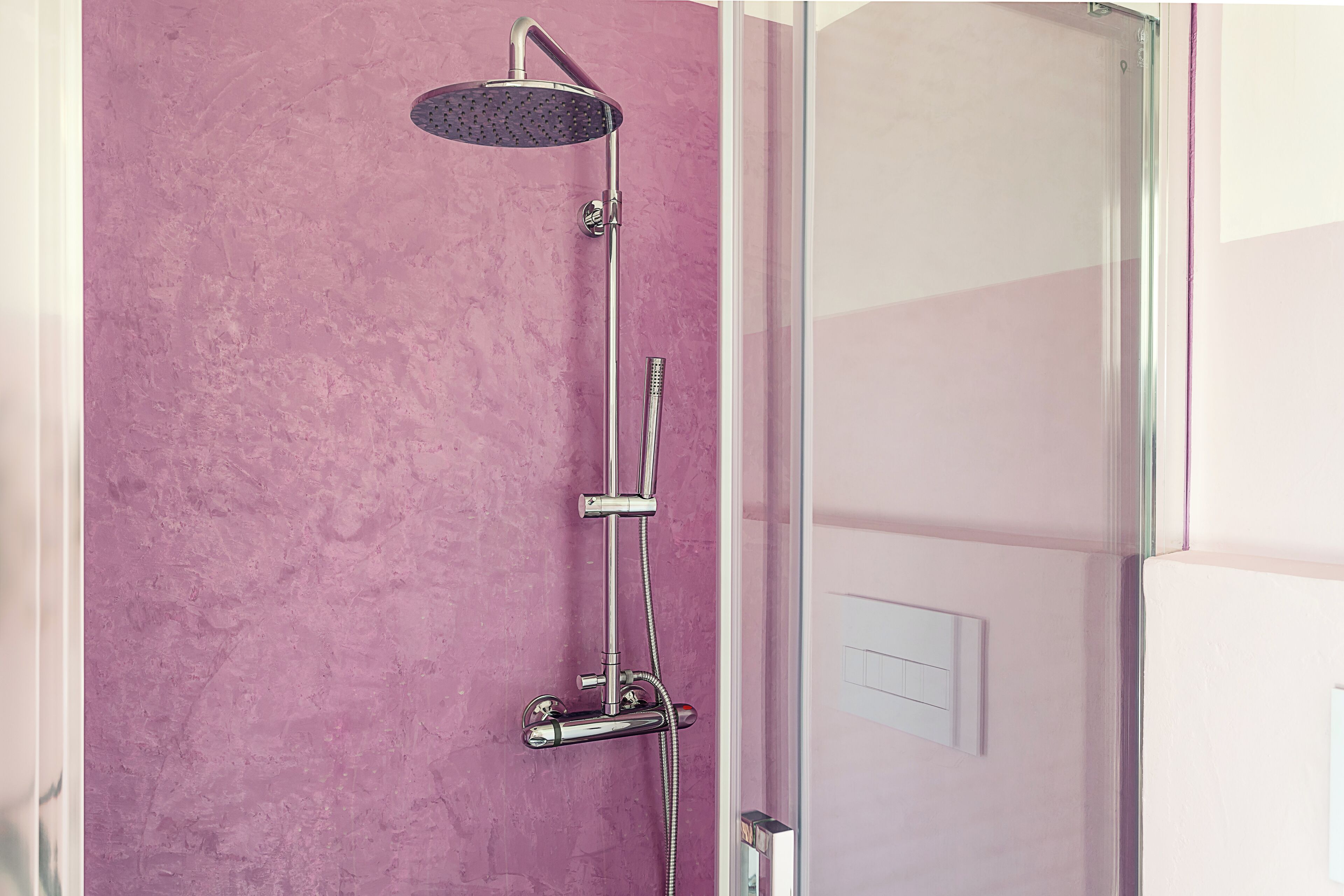 Comfort Double Room, Garden View | Bathroom | Shower, hair dryer, towels, soap