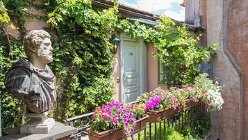 Romantic Double Room, Garden View | Terrace/patio