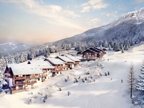 Exterior - Cozy 2-bed apt, 7 guests, ski-in/ski-out, parking, wifi (Valmorel)