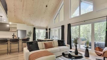 TV, caminetto, studio