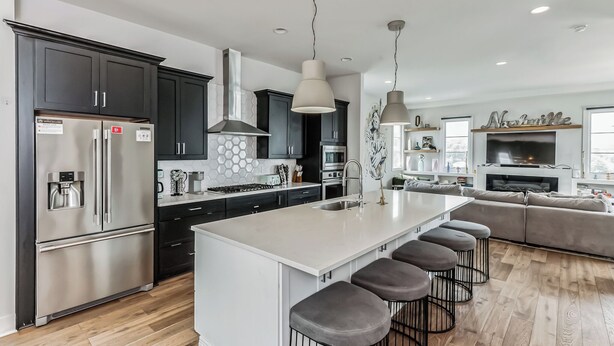 Townhouse, flere senger, peis, byutsikt (The Luxurious Champagne Cowboy) | Eget kjøkken