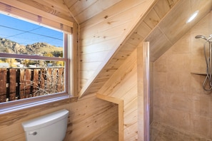 Shower, hair dryer, towels - New Listing! Downtown Creede Cabin | Walk to Theater, Shops, & Restaurants (Creede)