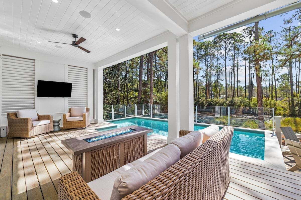 A heated pool