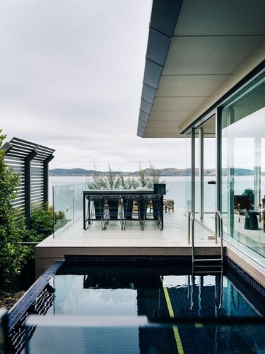 Luxury waterfront home with beach access