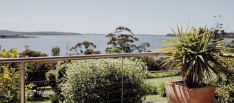 St Helens shack with pool and water views