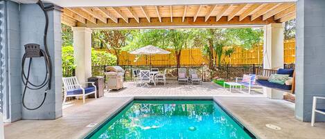 A heated pool