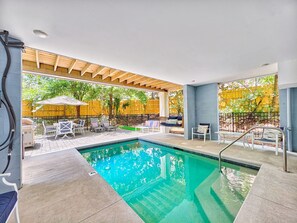 A heated pool
