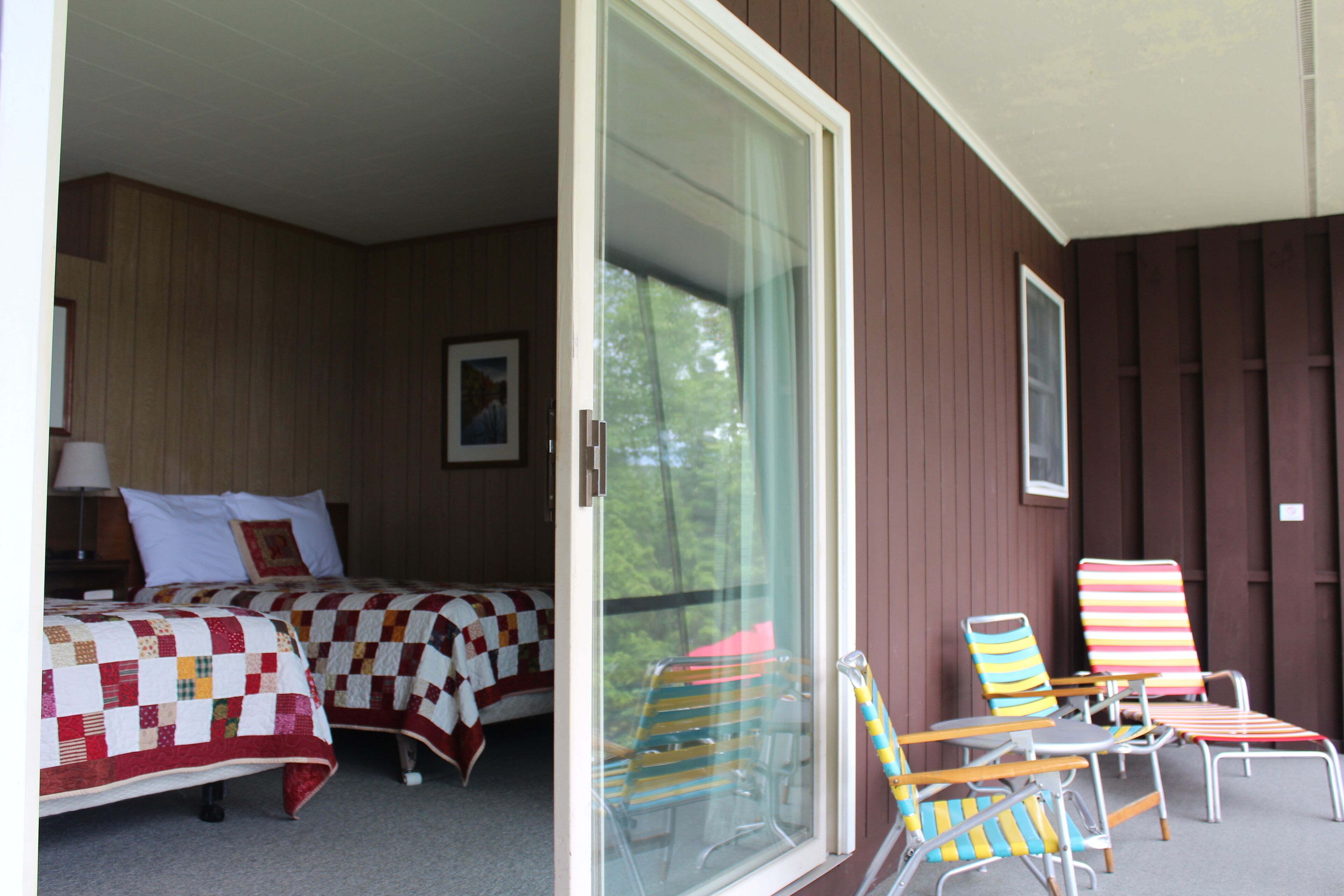 Studio, 2 dobbeltsenger, utsikt mot innsjø | Terrasse/patio