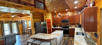 Evergreen Lodge Large Log Cabin with Game Room