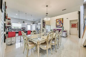 House (2 Bedrooms) | Interior - Covered Patio & Grill: Colorful Mcallen Home (McAllen)