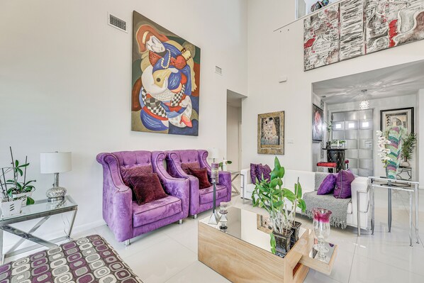 House (2 Bedrooms) | Interior - Covered Patio & Grill: Colorful Mcallen Home (McAllen)