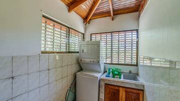 Towels, soap, toilet paper