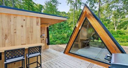 New A-Frame Tiny Home Retreat -With Private Sauna!