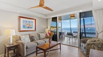 Appart'hôtel, 2 chambres | Coin séjour