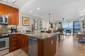 Condo, 2 Bedrooms | Private kitchen | Coffee/tea maker, fridge, oven, toaster - Royal Mauian, #207 2 Bedroom Condo (Kihei)