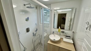 Shower, hair dryer