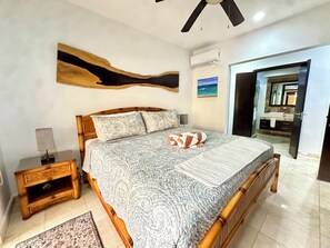 2 habitaciones, caja de seguridad en la habitación y cortinas blackout 