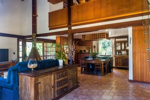 TV connectée, cheminée