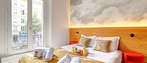 2 chambres, bureau, accĂšs Internet, draps fournis