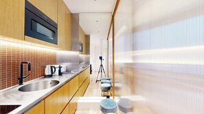 Fridge, microwave, coffee/tea maker, toaster - Bluestay 280 - Charming apartment in Paris (Paris)